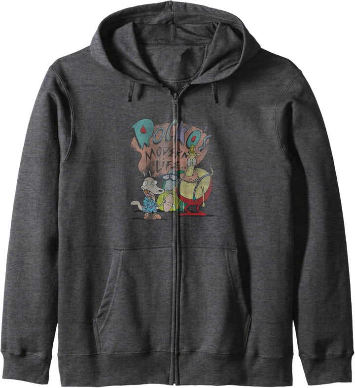 Rocko's Modern Life Group Title Vintage Kapuzenjacke