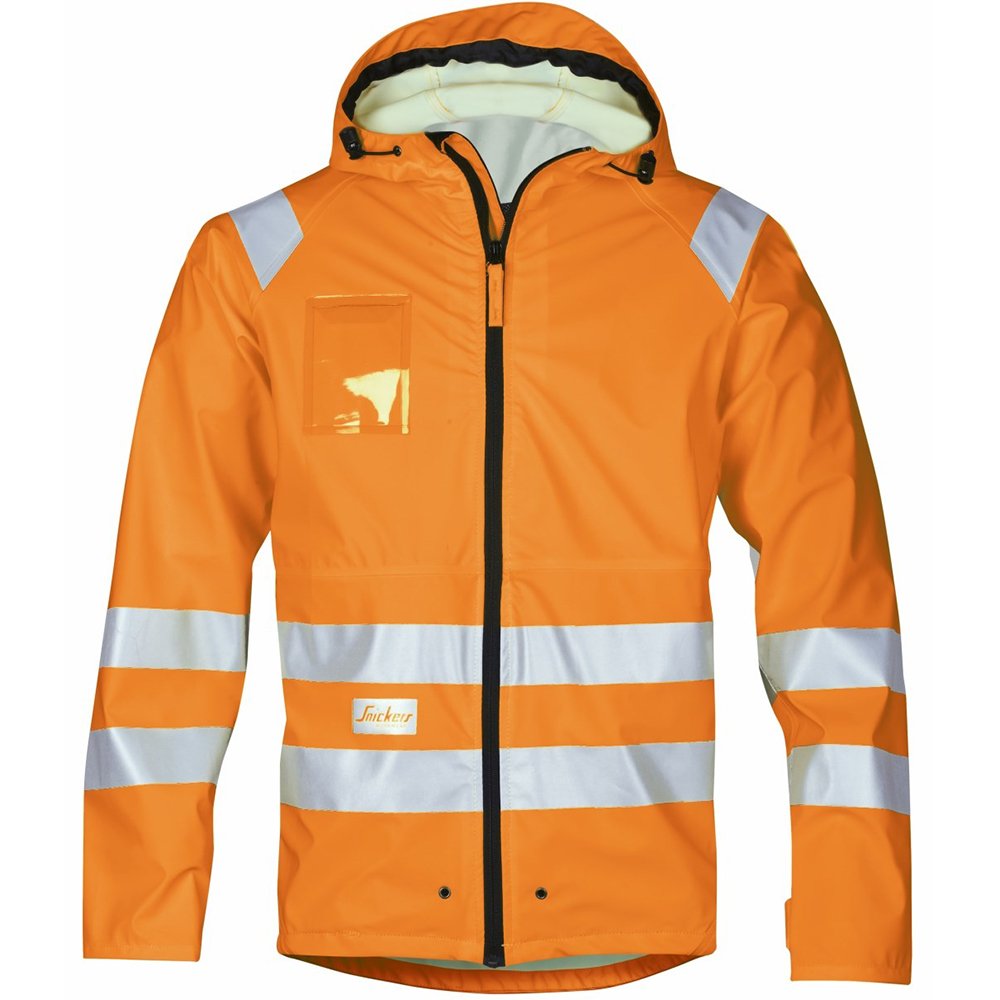 Snickers HV Regenjacke, PU Grösse: M 5 Hv Orange, 5 Hv Orange
