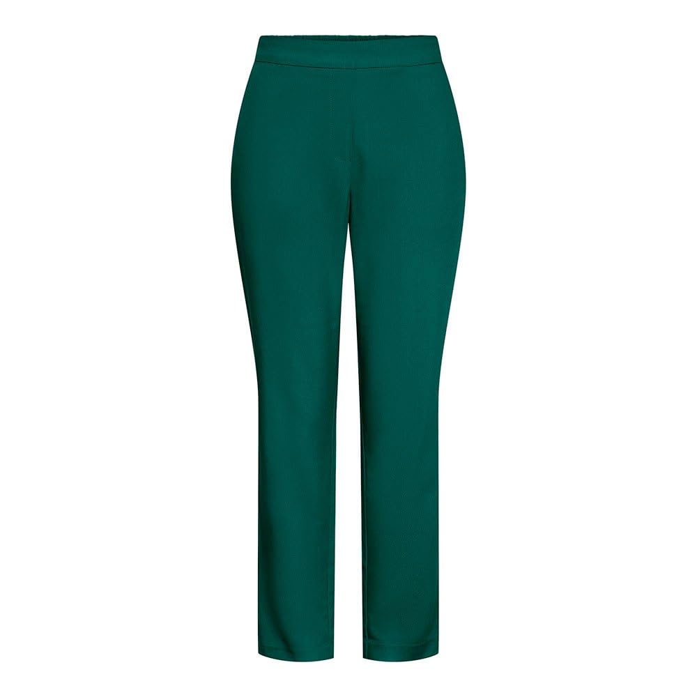 PIECES Damen Pcboss Mw Ankle Pants Noos Hose XS Trekking Green, XS Trekking Green