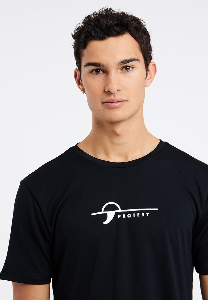 Protest Herren Surf-t-Shirt PRTLEGUNDI S True Black, S True Black