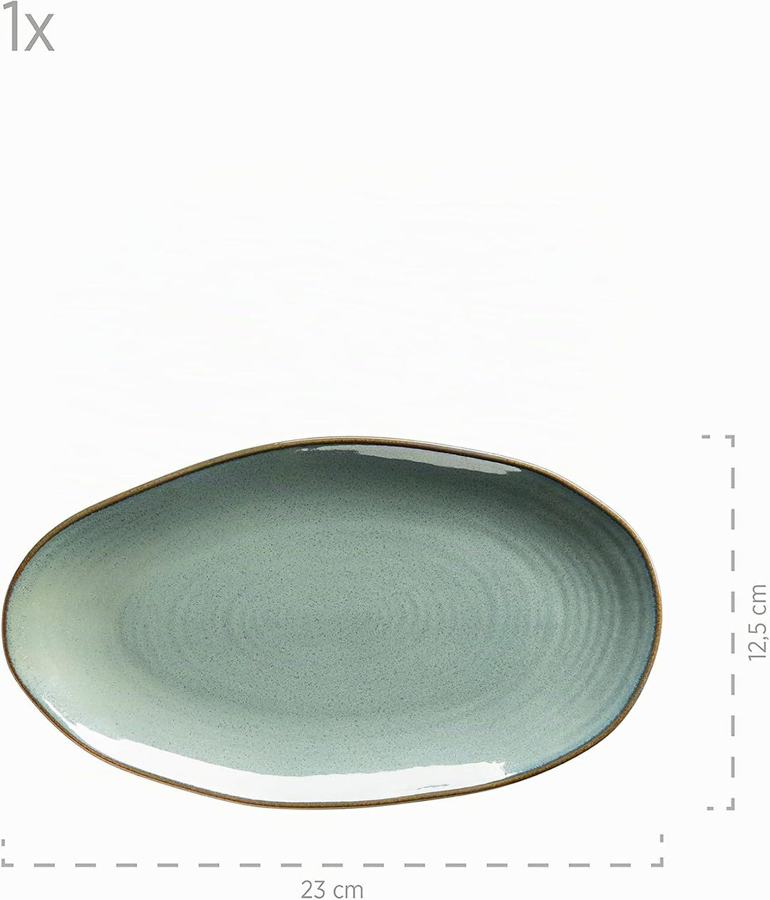 MÄSER Serie Nottingham, Set aus 3 Servierplatten, Servierteller in 3 Grössen im unregelmässig geform