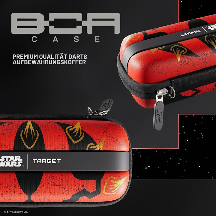 Target Darts Star Wars Darth Maul-BOA-Etui | Hochwertiges Disney-Dart-Etui im Sith-Design, Aufbewahr