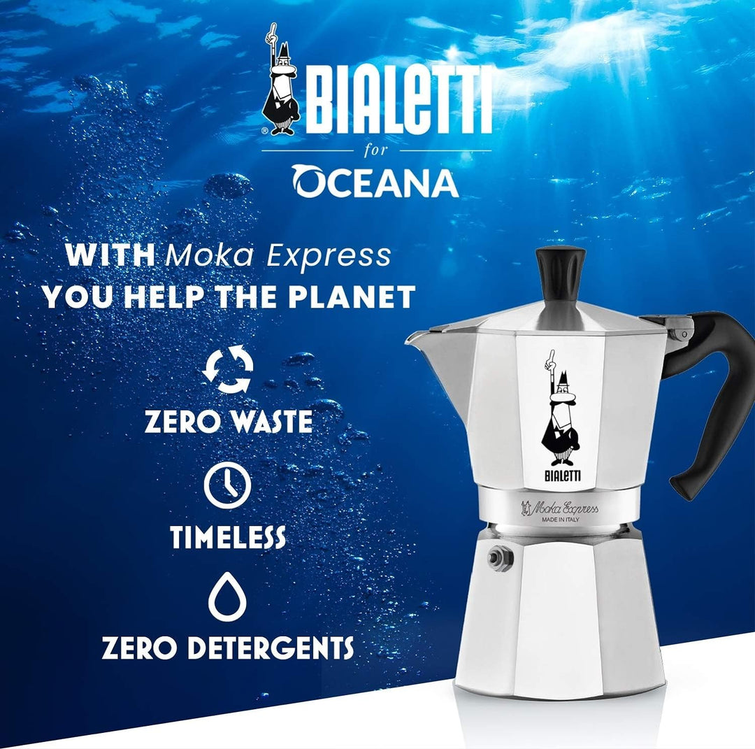 Bialetti Mokakocher Express 9 Tassen Perfetto Moka (der ideale Kaffee für den Moka), Gemahlener Kaff