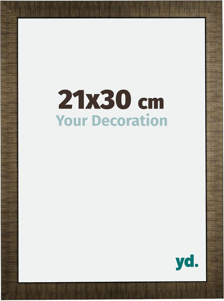 yd. Your Decoration - Bilderrahmen 21x30 cm - Bilderrahmen aus Holz mit Acrylglas - Antireflex - Aus