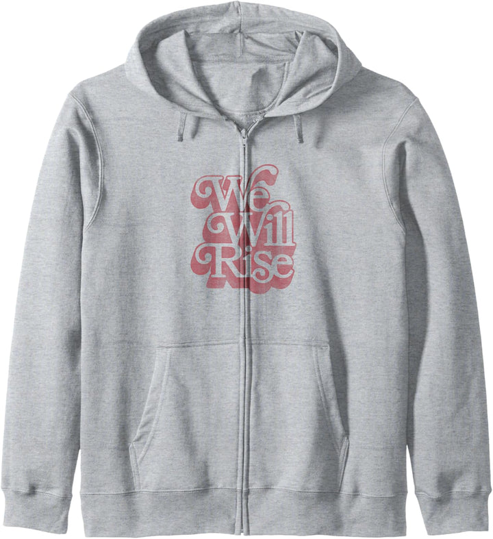 We Will Rise Bold Letters Kapuzenjacke