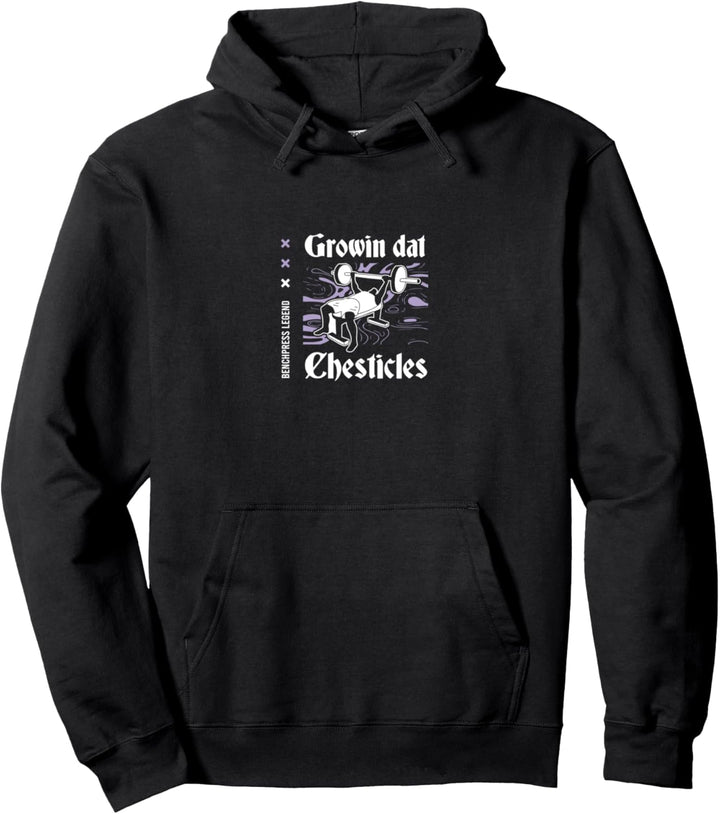 Growin Chesticles Bankdrücken Workout Fitnessstudio Pullover Hoodie