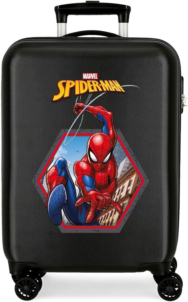 Hartschalenkabinenkoffer 55 cm Spiderman Geo Schwarz