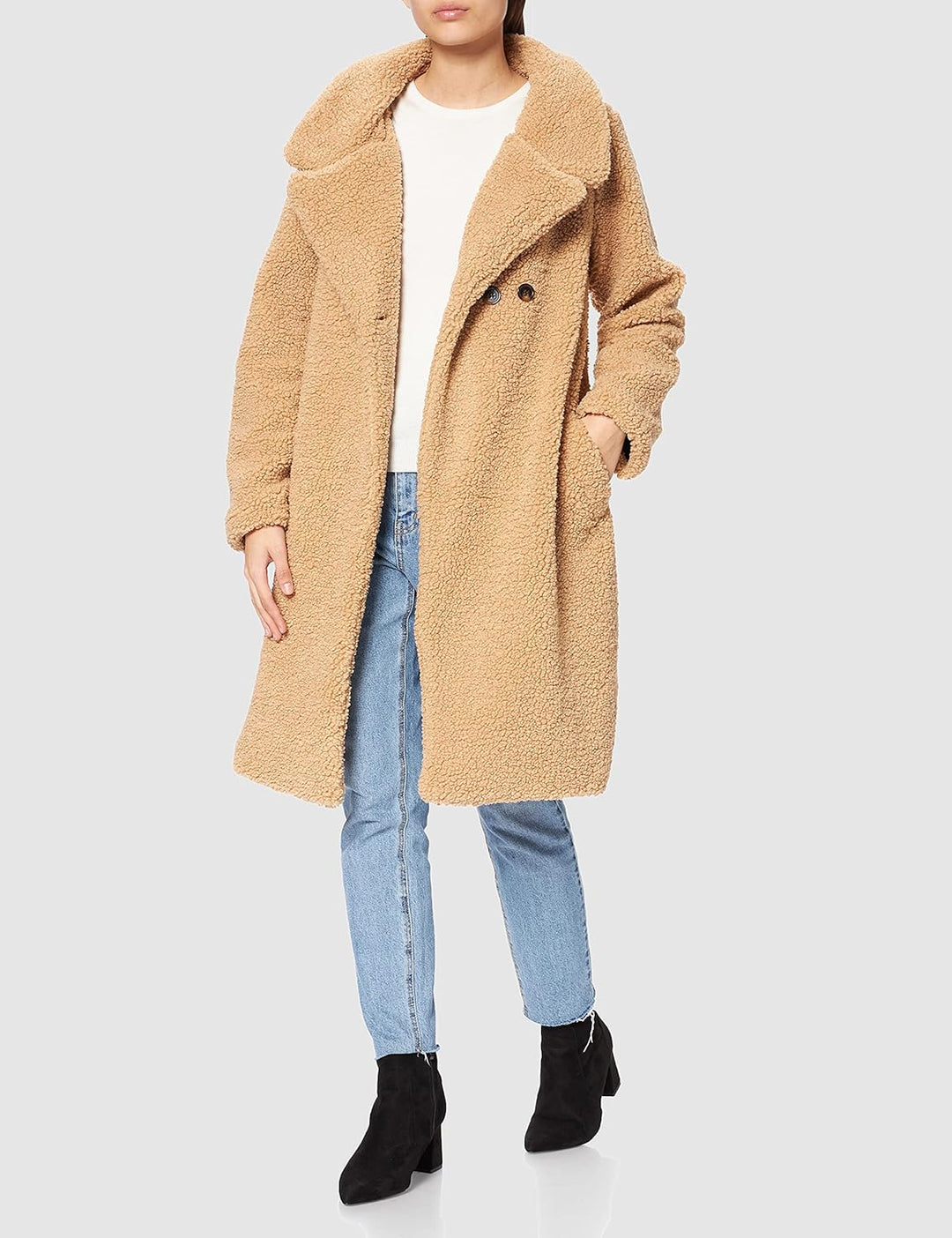 Supermom Damen Coat Furry Jacke 38 Ginger Root - P815, 38 Ginger Root - P815