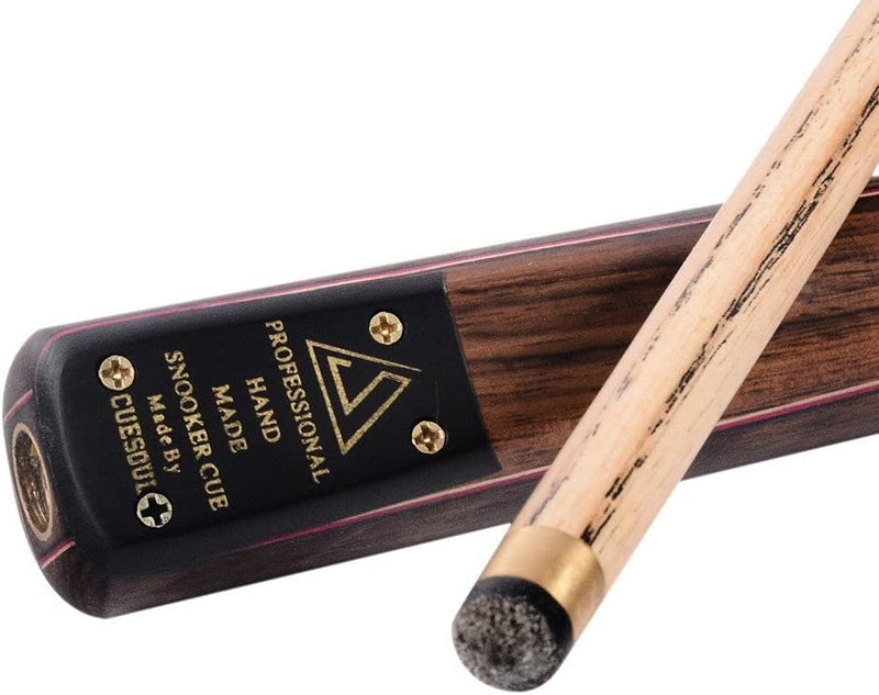 CUESOUL Klassische Handgemachte 57 Zoll Palisander 3/4 Stück Snooker Queue mit Schwarz Köcher und Al