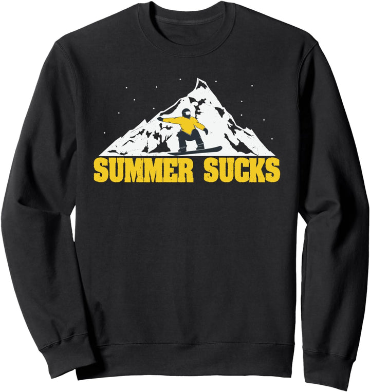 Summer Sucks dabbender Snowboarder Snowboard Sweatshirt