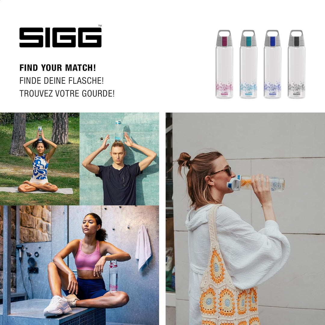 SIGG - Tritan Renew Trinkflasche - Total Clear ONE - Für Kohlensäurehaltige Getränke Geeignet - Spül