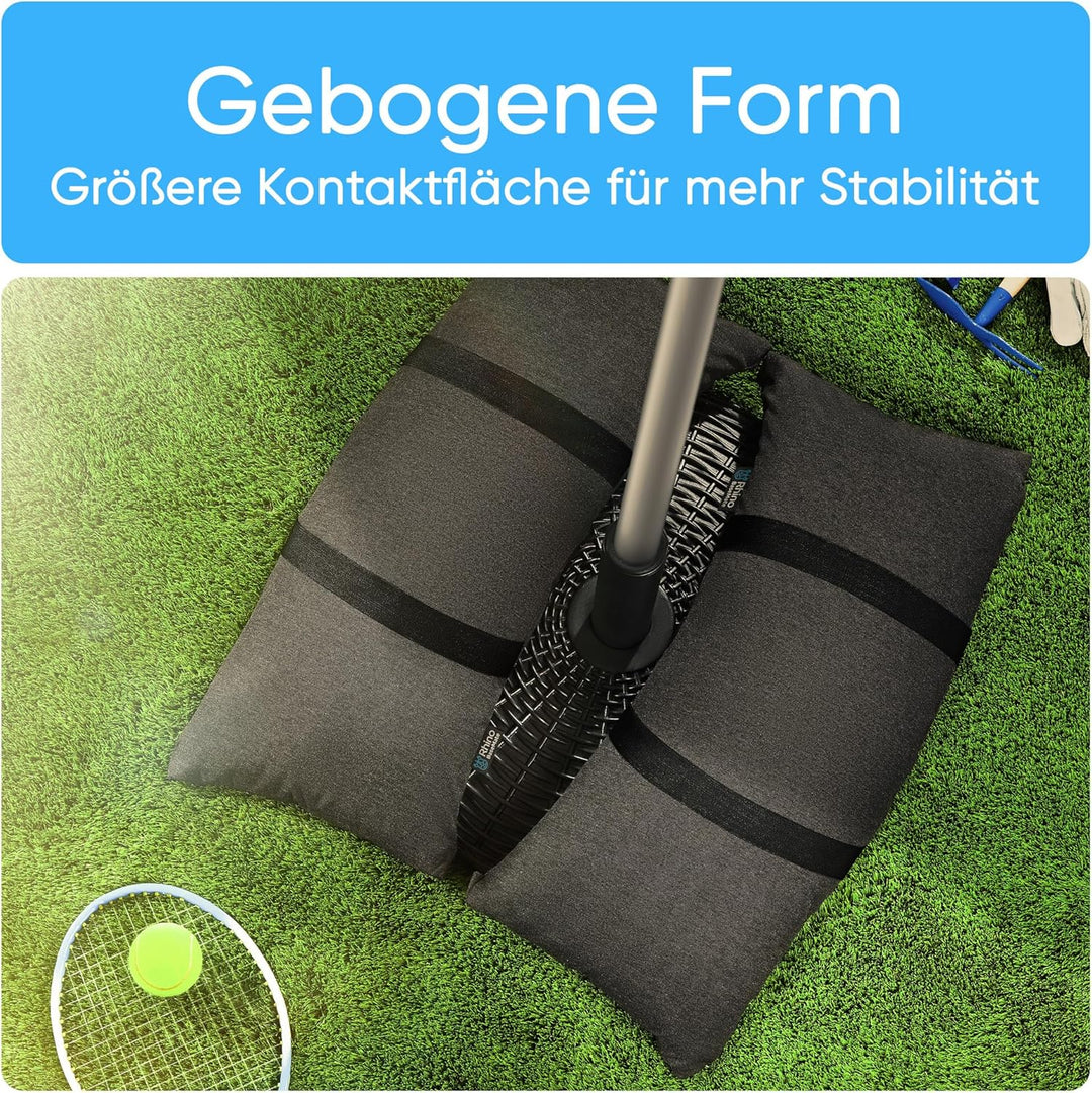 Rhino BaseMate Schirm-Basisgewichte für den Aussenbereich, befüllbare Sandsäcke,4 Sandsackgewichte f