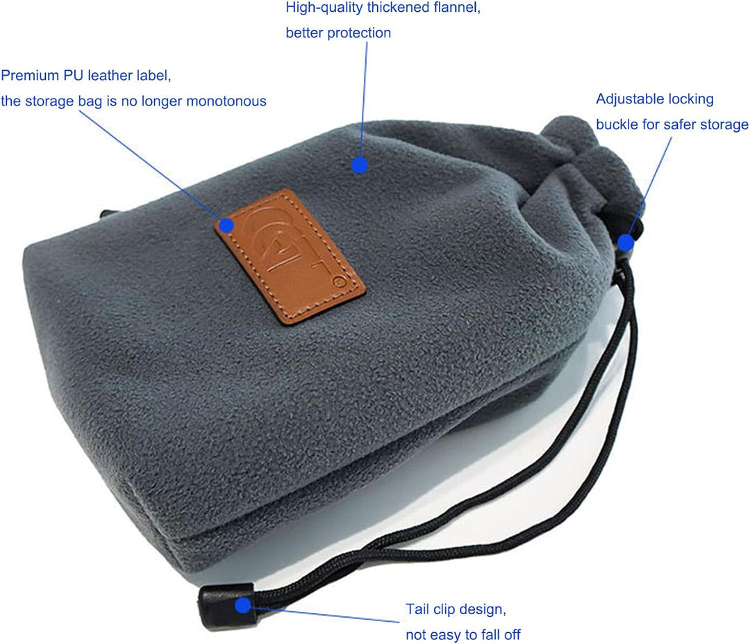 Gdraco Mini3 Tragetasche Kompakter Case Flanell-Tasche Drohnenzubehör 2 Taschen + 1 Propellerhalter,