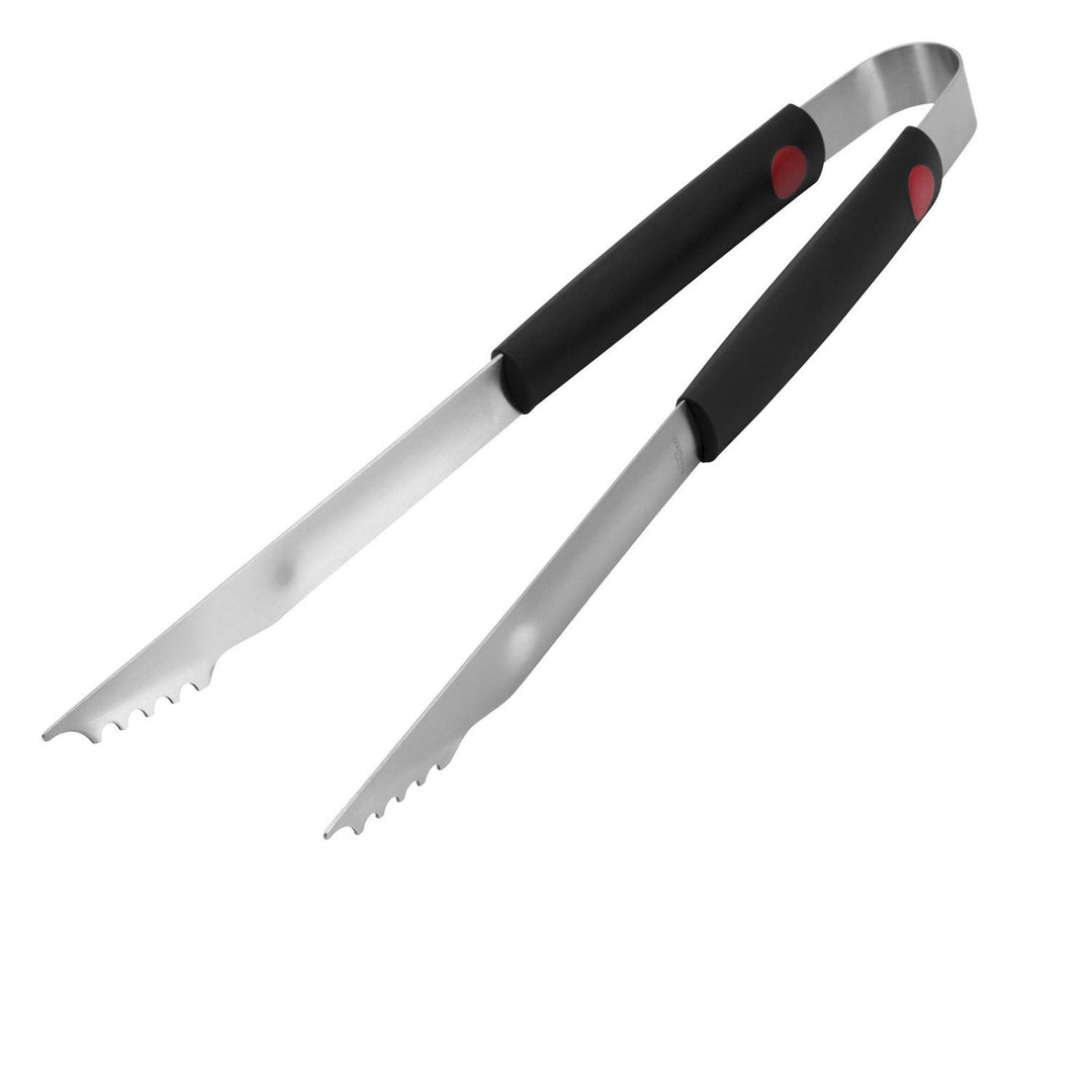 Westmark Grill-/Bratenzange, Länge: 40 cm, Rostfreier Edelstahl/Kunststoff, Farbe: Silber/Schwarz/Ro