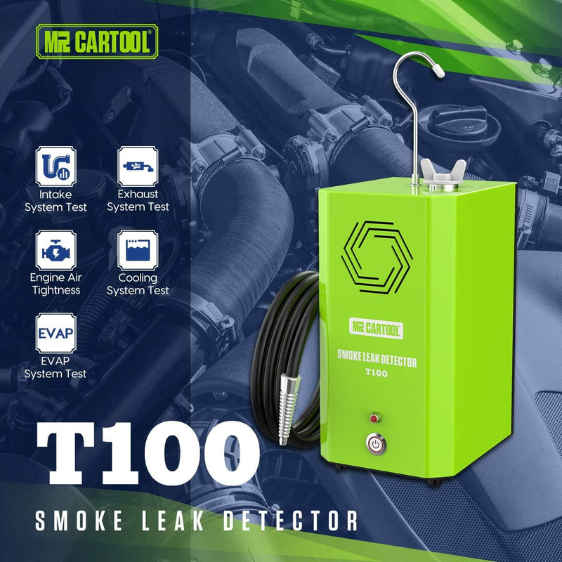 MR CARTOOL T100 Nebelmaschine KFZ Rauchmaschine Lecksuchgerät, 12V Fahrzeug Kraftstofflecks Fahrzeug