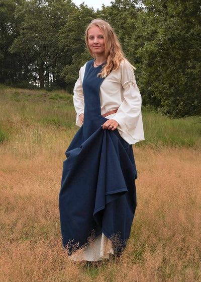 Battle-Merchant Mittelalter Überkleid Surcot Andra für Damen aus Canvas | Segeltuch Baumwolle Wiking