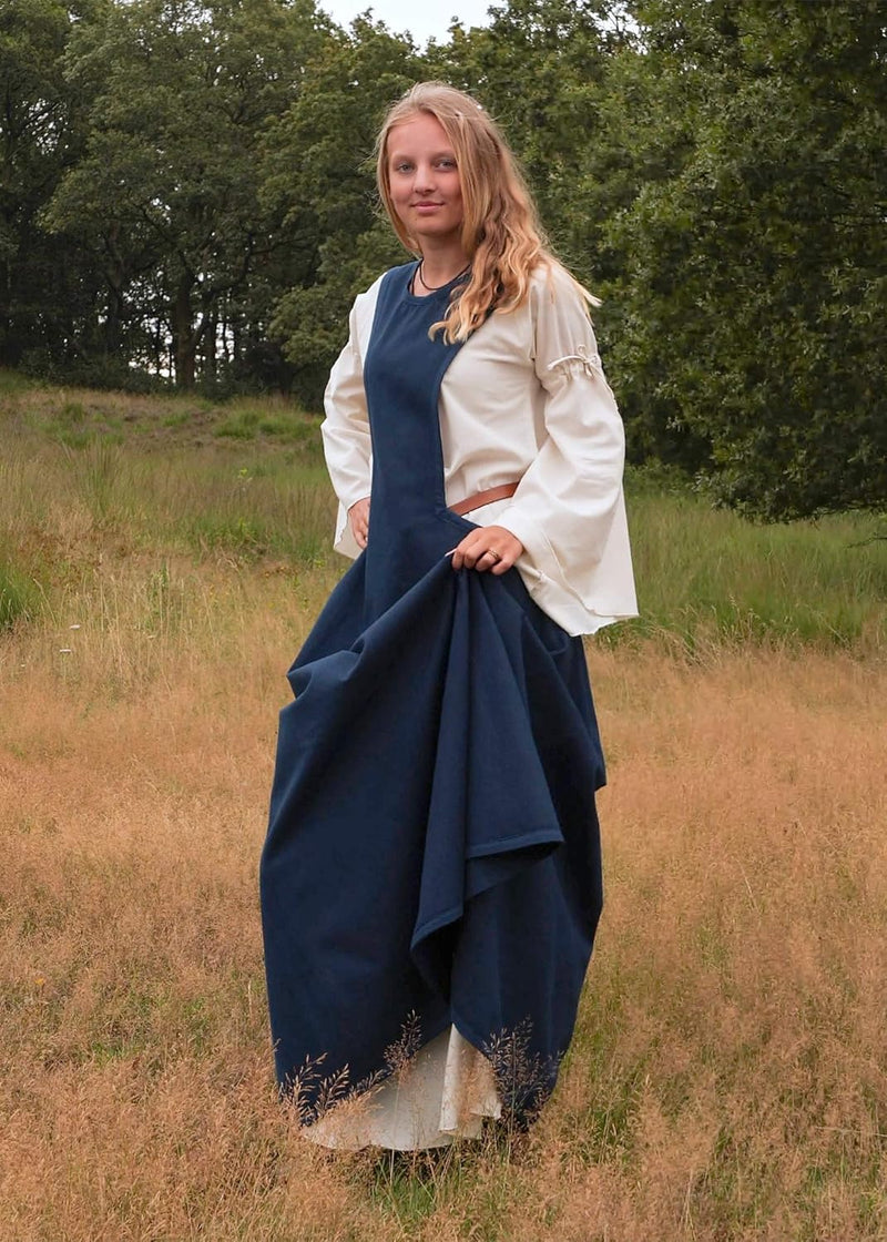 Battle-Merchant Mittelalter Überkleid Surcot Andra für Damen aus Canvas | Segeltuch Baumwolle Wiking