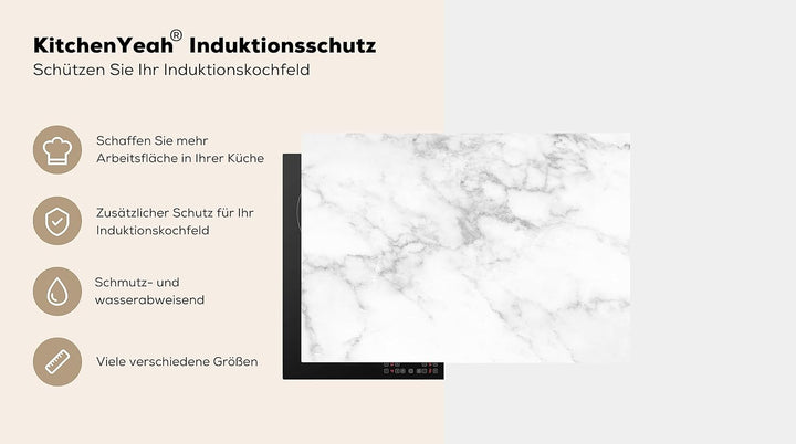 KitchenYeah© Herdabdeckplatte Einteilig Ceranfeld Abdeckplatte für Induktionsschutz Ceranfeldabdecku