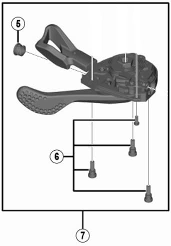 Shimano Ersatzteil slm9000 LH Shifting Hebel Einheit