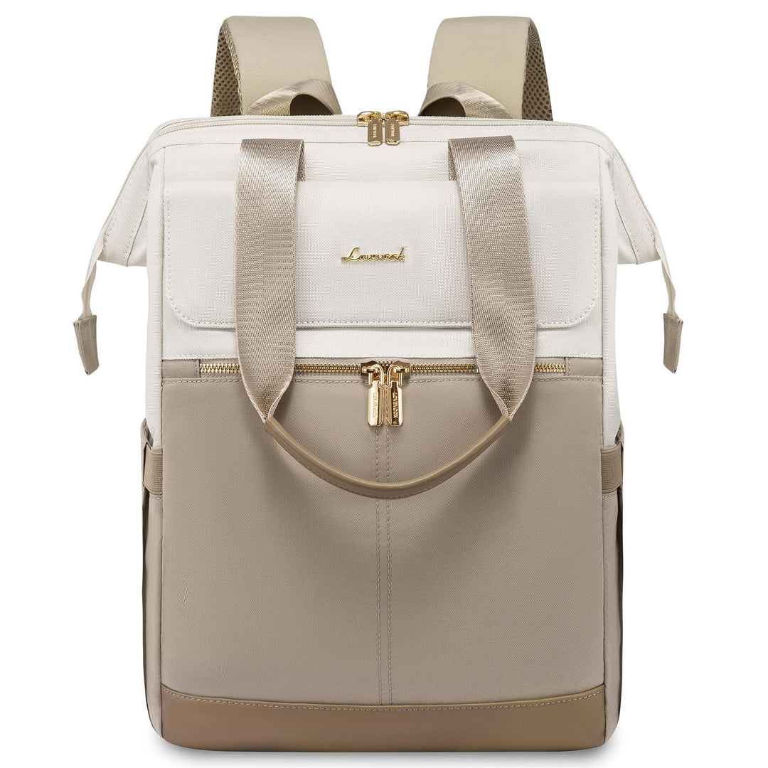 LOVEVOOK Rucksack Damen, Laptop Schulrucksack Wasserdicht, Schultasche Teenager Backpack Women Elega