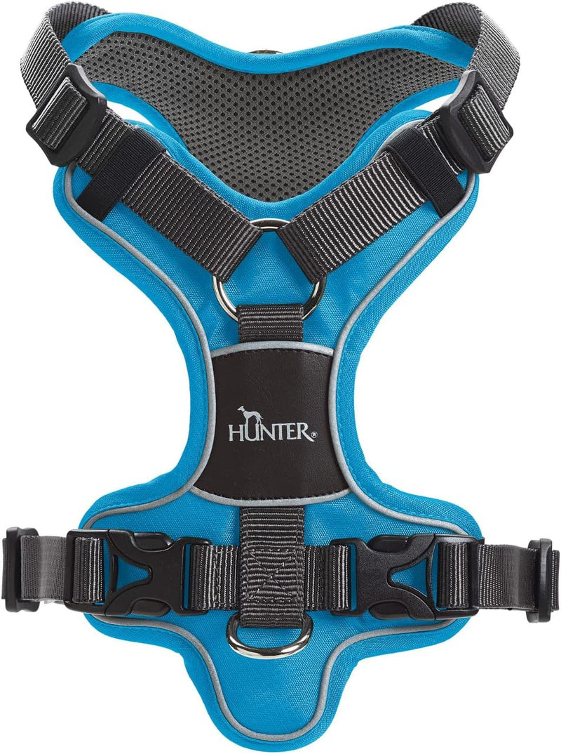 HUNTER Hundegeschirr, Hellblau/Grau, 79-107 cm 79 - 107 cm hellblau/grau, 79 - 107 cm hellblau/grau