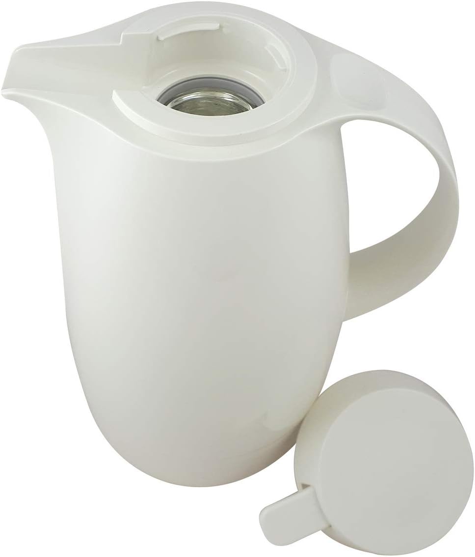 Helios Servitherm Kunststoff-Isolierkanne, weiss, 1,3 Liter 1,3 Liter Weiss, 1,3 Liter Weiss