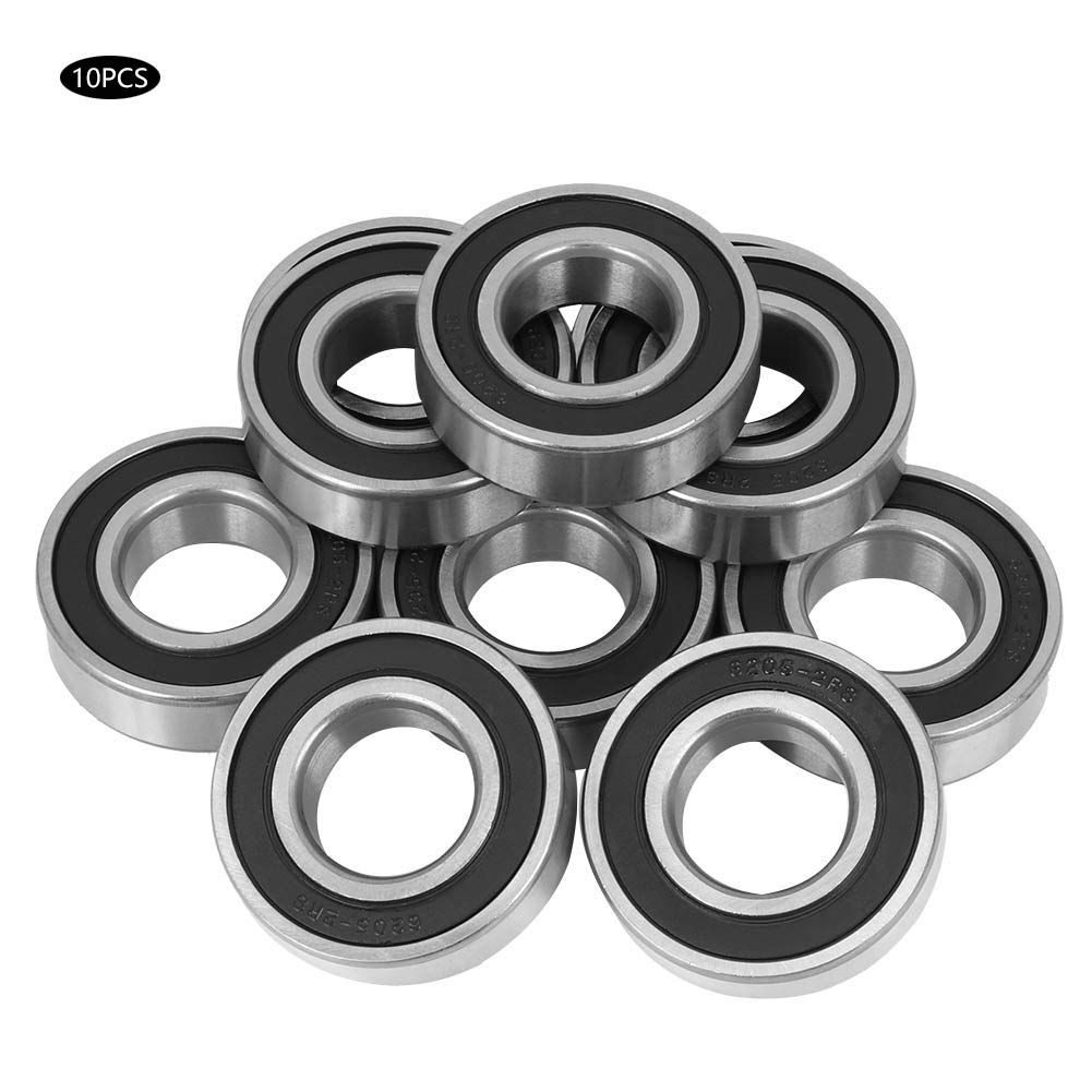Fafeicy 10Pcs 6205‑2RS Kugellager, 25 mm Innenlochdurchmesser und 15 mm Dicke, für Papierherstellung