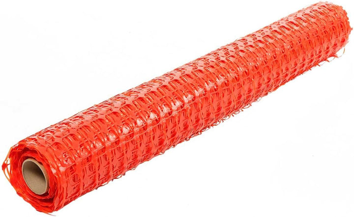 HaGa® Absperrzaun 1,2m x 25m - Bauzaun Zaun mit 120g/m² - Baustellenzaun Kunststoffzaun Gartenzaun i