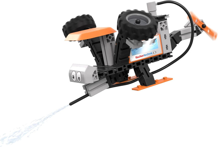 fischertechnik Junior Pro 576100 – Konstruktionsspielzeug für Kinder, Baukasten mit 7 Modellen inkl.