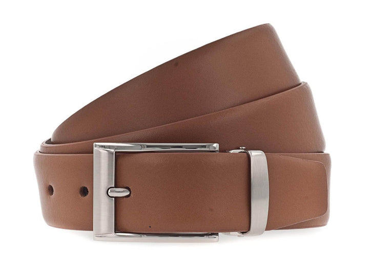 Vanzetti Dresscode: Business 35mm Cambered Belt W110 Cognac - kürzbar