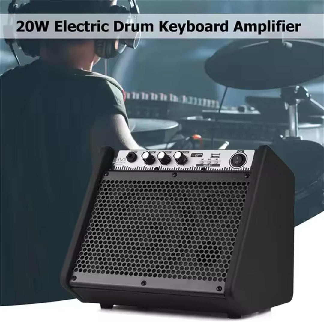 Coolmusic DM20 Bluetooth Personal Monitor Verstärker Lautsprecher für elektrische Trommelverstärker,
