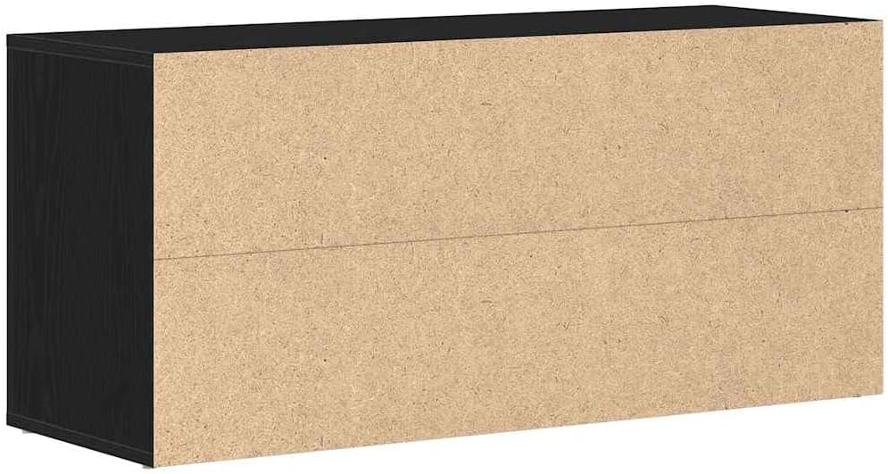 vidaXL Schuhbank Schwarze Eiche 100 x 35 x 45 cm Holzwerkstoff, Schwarze Eiche