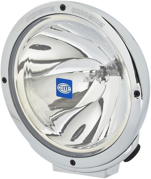HELLA - Halogen-Fernscheinwerfer - Luminator Chromium - 12V - rund - geschraubt - glasklare Streusch