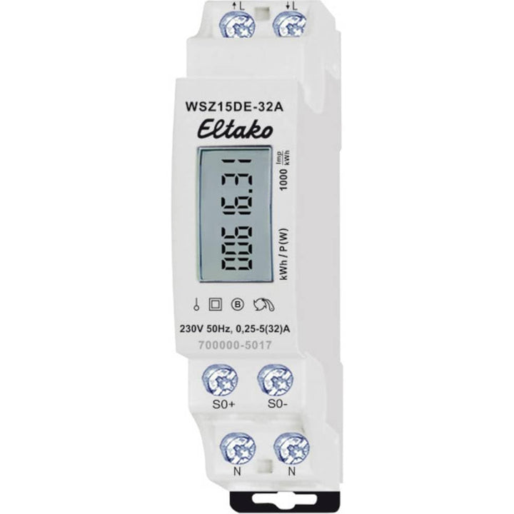 Eltako 28032615 WSZ15DE-32A Wechselstromzaehler digital 32A 1St, 230 V