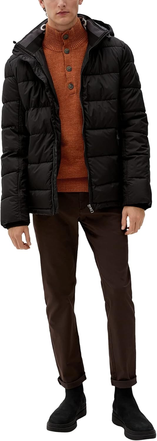 s.Oliver Herren Strickpullover, XL Orange 28w1