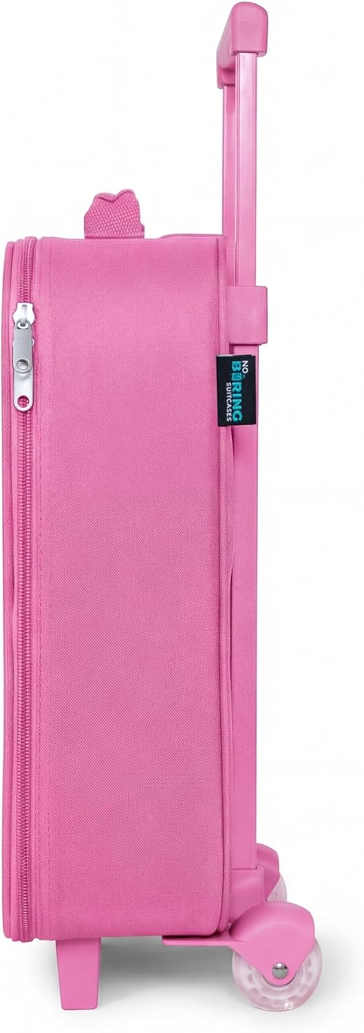NoBoringSuitcases.com® Kinderkoffer Rosa Klein 48x31x19 cm Reisekoffer Pink Kleiner Kinder Koffer mi