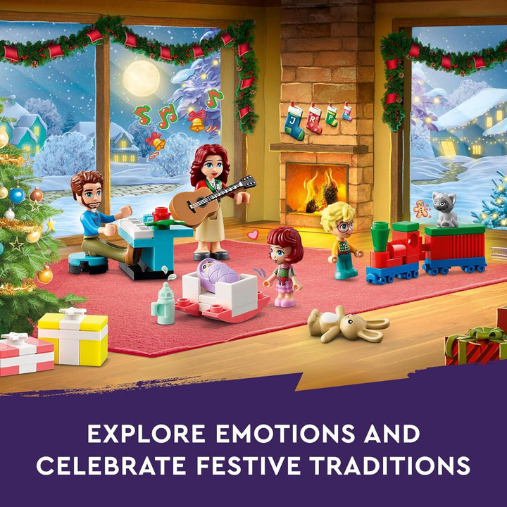 LEGO Friends Adventskalender 2024 für Kinder – Weihnachts-Adventskalender mit Mini-Builds & 5 Minifi