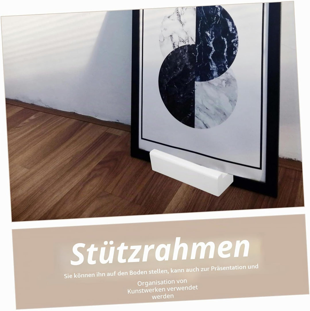 VICASKY Massiver Holz Spiegelständer mit Anti rutsch Basis Elegante Bodenhalterung für Ganzkörperspi