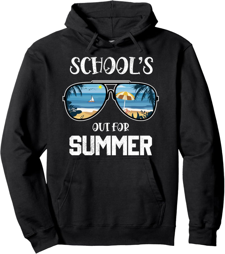 Schools Out For Summer Last Day Of School Student Teacher Pullover Hoodie