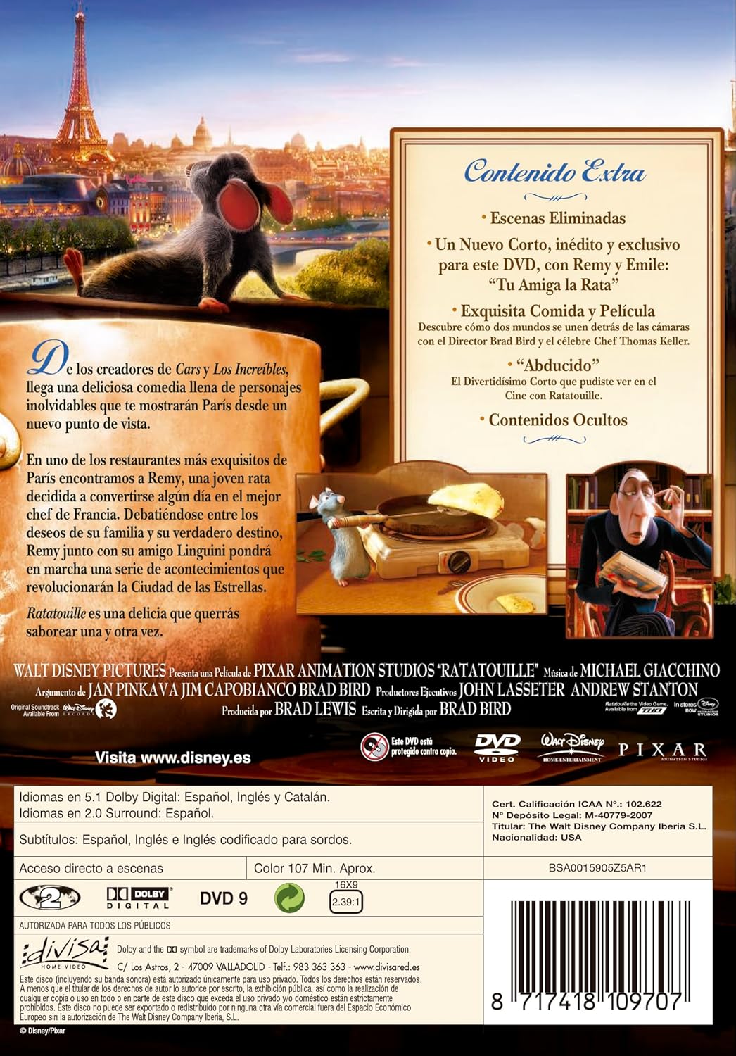 Ratatouille [Spanien Import], DVD