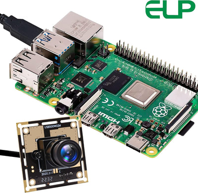 ELP 5MP USB-Kameramodul High Definition CMOS OV5640 Kleine USB-Kamera mit 2,8mm Objektiv für Dokumen