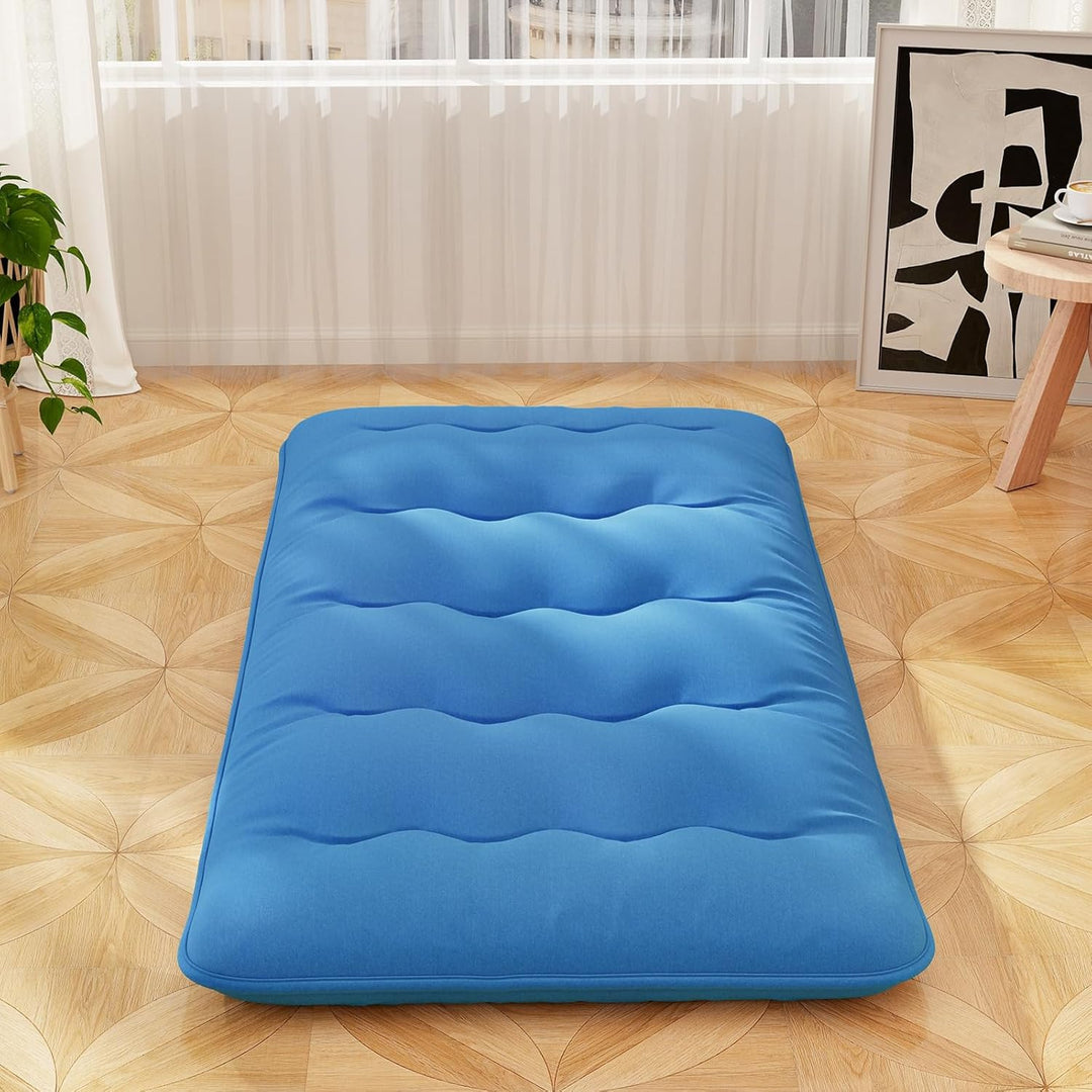 COSTWAY Japanische Futon Matratze, Tatami-Matte, Bodenmatratze, Klappmatratze mit waschbarem Bezug,
