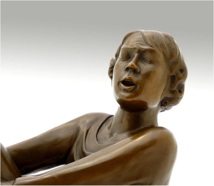 Kunst & Ambiente - Moderne Bronzefigur - Der singende Mann (1928) - signiert - Ernst Barlach Skulptu
