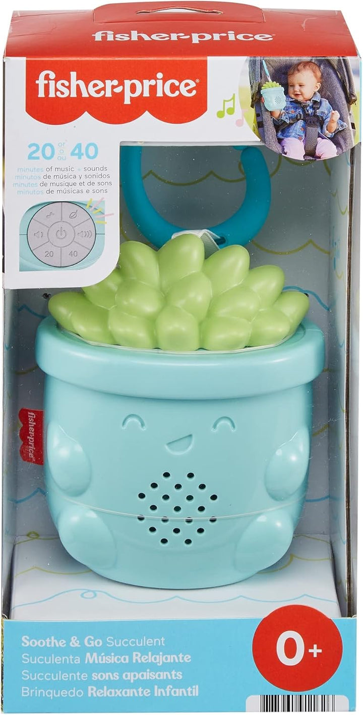 Fisher-Price GRV07 - Beruhigende Pflanzenspieluhr für unterwegs, Tragbarer Klangerzeuger, Babyspielz