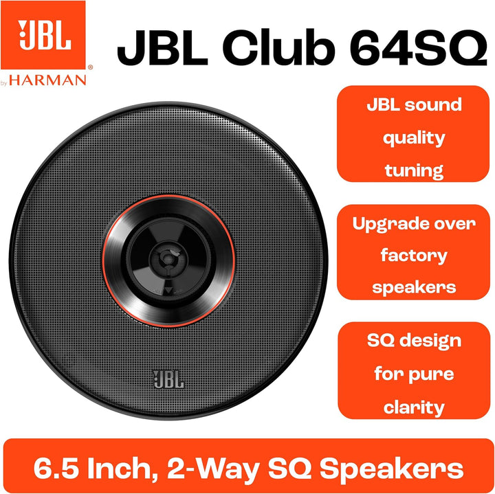 JBL Club 64SQ Gen 3-165mm Auto Lautsprecher Set von Harman Kardon in High-End Sound Qualität für das