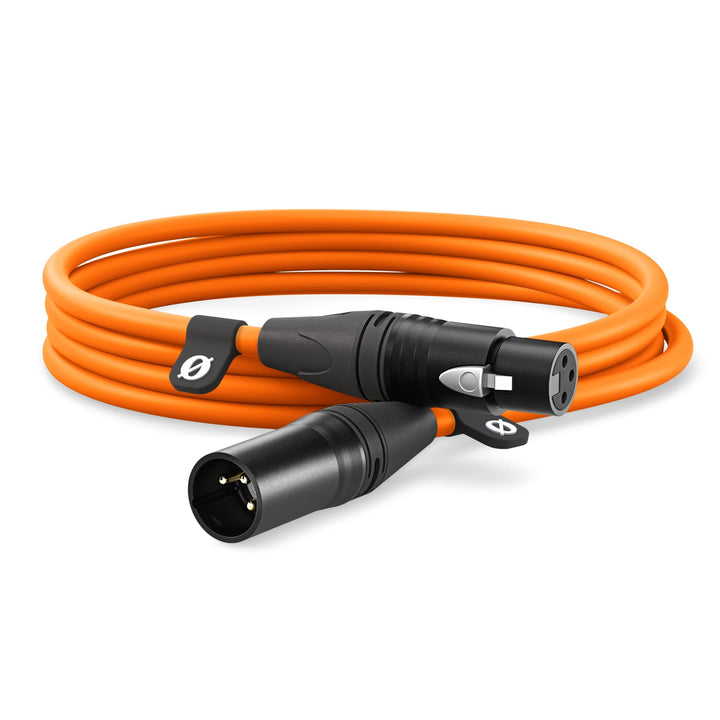 RØDE XLR-3 Hochwertiges XLR-Kabel (3 m, orange) XLR-3 orange, XLR-3 orange