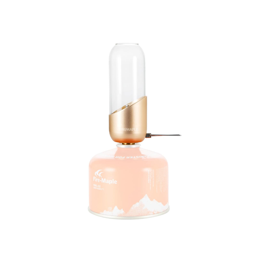 Fire-Maple Orange Camping Gaslaterne Glas Stahl Aluminium Propan oder Isobutanbrennstoff Einstellbar