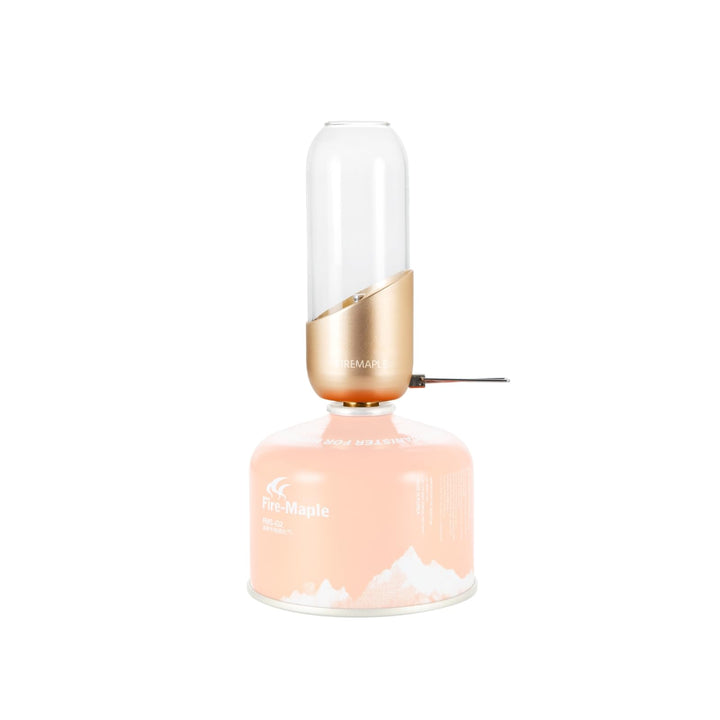 Fire-Maple Orange Camping Gaslaterne Glas Stahl Aluminium Propan oder Isobutanbrennstoff Einstellbar