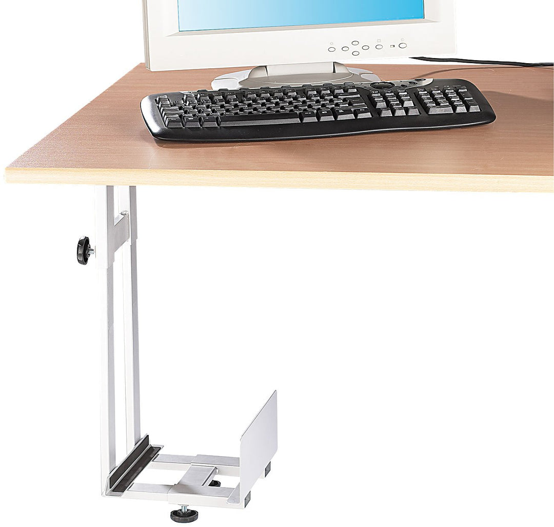 General Office PC Halter: Platzsparende PC-Halterung für Untertisch-Montage (PC Halterung unter Tisc