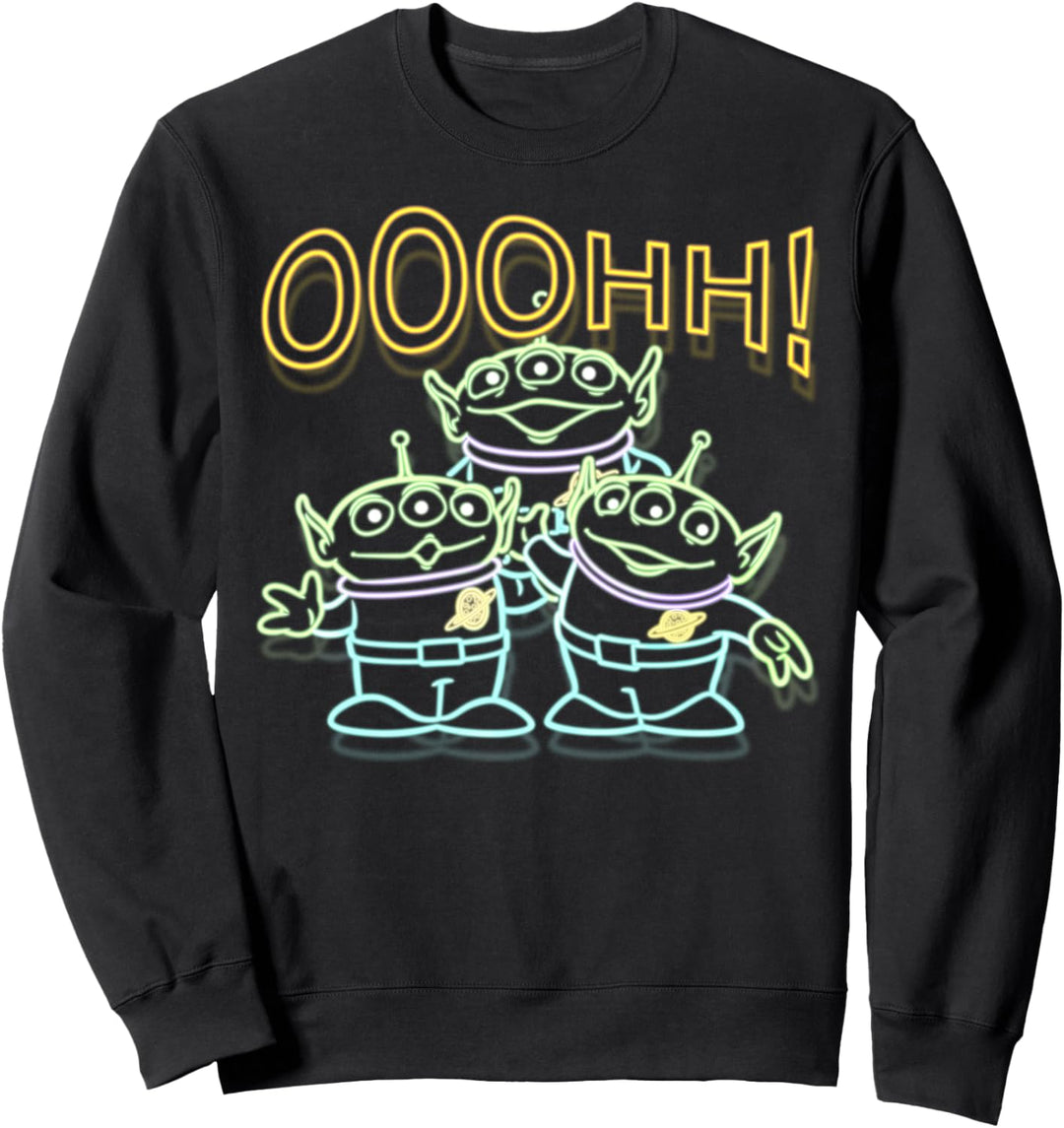 Disney Pixar Toy Story Aliens Ooohh Outline Text Sweatshirt